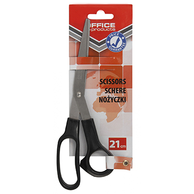 Ножиці 21см чорні 18252111-05 (12) (OFFICE PRODUCTS)